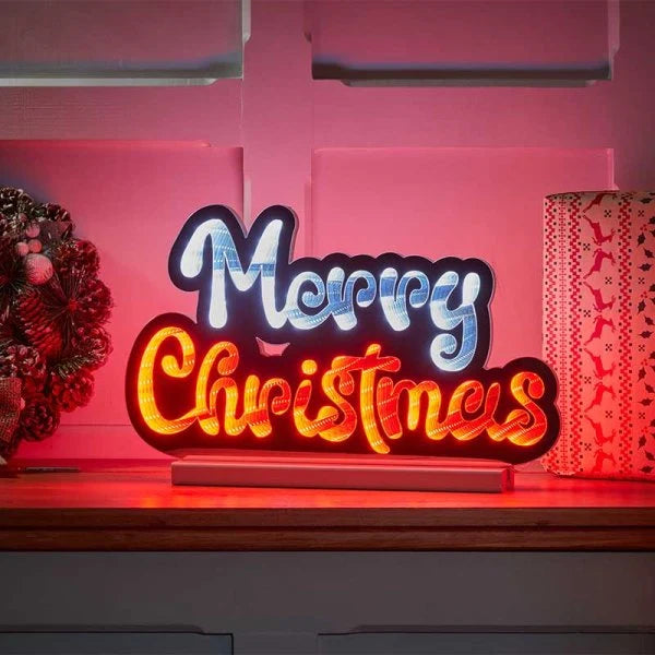 Merry Christmas Infinity Light 40cm