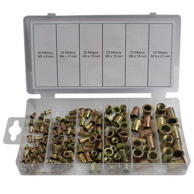 Normex 150pce Steel Nut Rivet Assortment