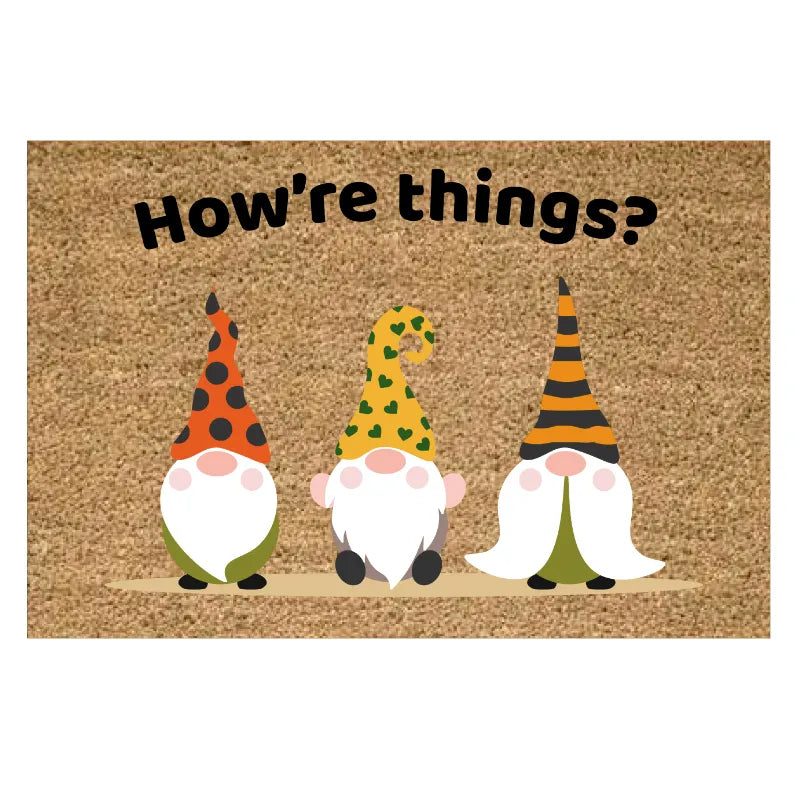 Printed Door Mats (Failte, How’re Things & Farm Designs)