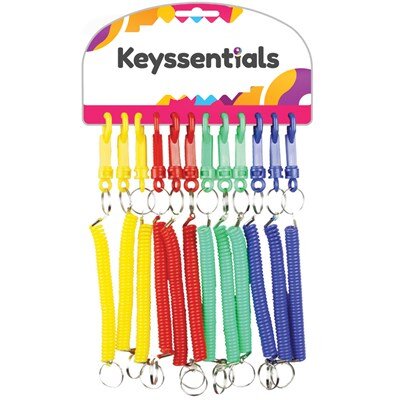 Keyssentials Spiral Coil Key Clips