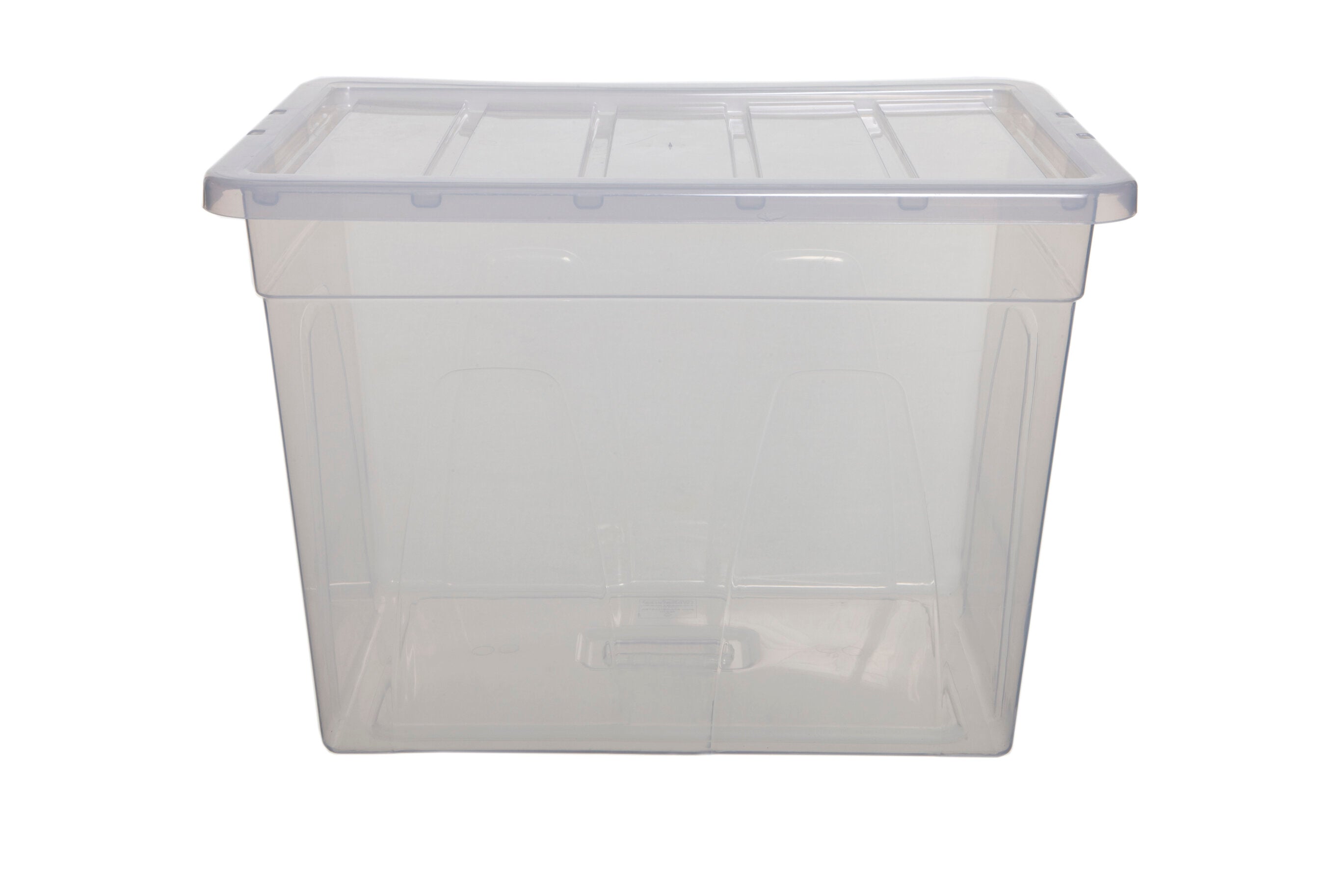 Whitefurze Storage Box 64L (56cm) with Lid