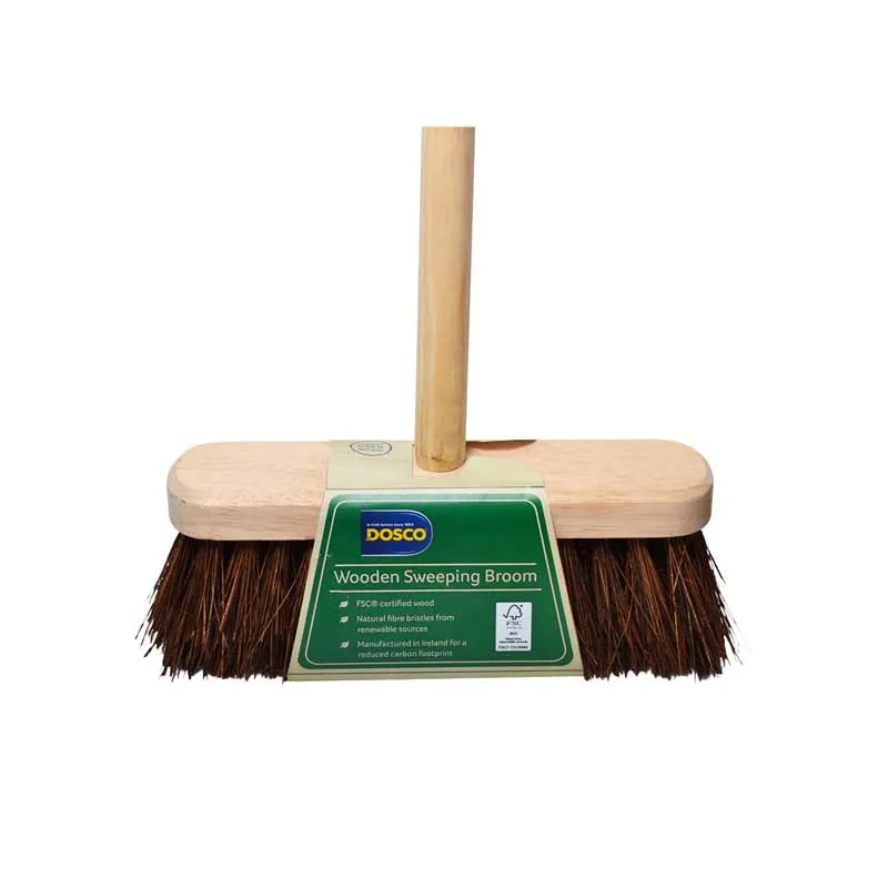 Dosco Sweeping Brushes 11" Handled (Black & White / Bassine Fibre)