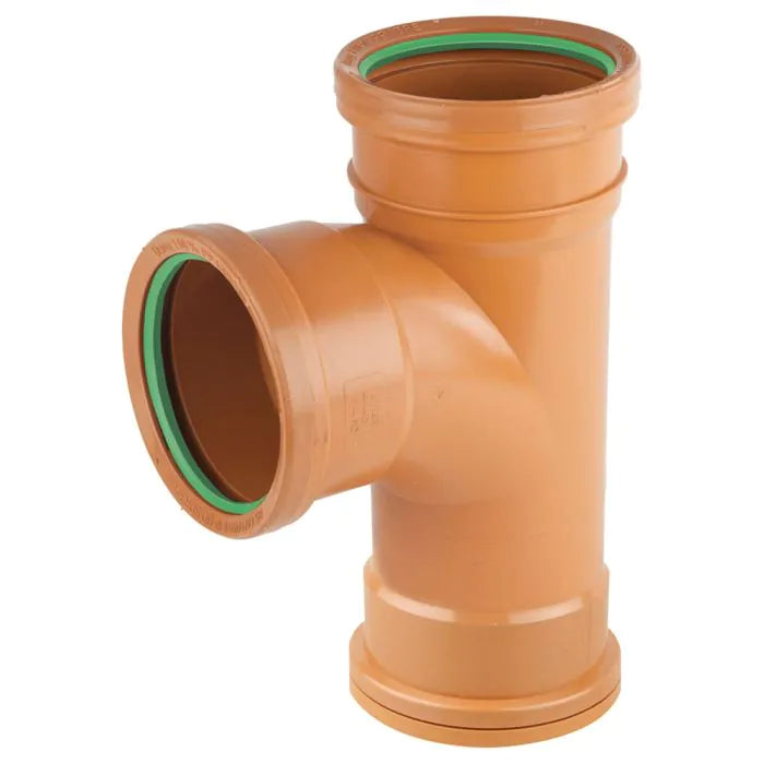 Wavin 110mm 90° Treble Socket Tee