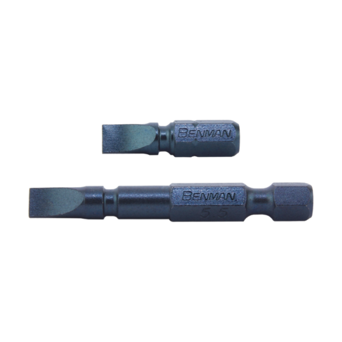 Benman Slotted Screw Bits (25mm / 50mm, 2pc)