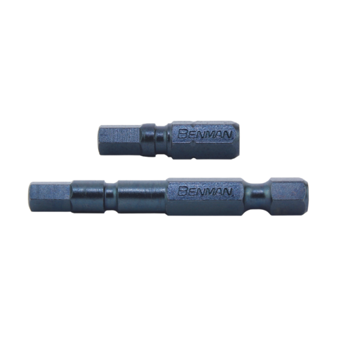 Benman Hex Torsion Impact Screw Bits (2mm–6mm, 25mm / 50mm, 2pc)