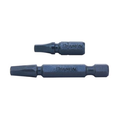 Benman Robertson Torsion Impact V5 Steel Screw Bits (R1–R3, 25mm / 50mm, 2pc)