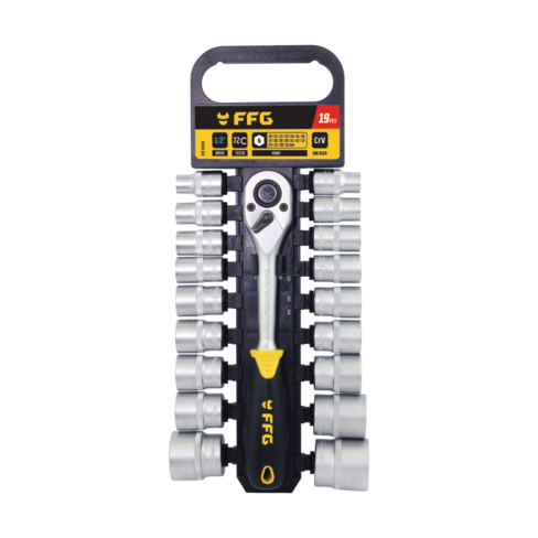 FF Group Socket Sets (1/4" 11pc / 1/2" 19pc)