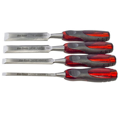 Amtech Go Through Wood Chisel Set (4 Piece)