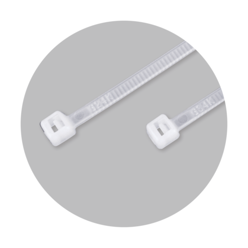Benman Cable Ties White (100pcs, Multiple Sizes)