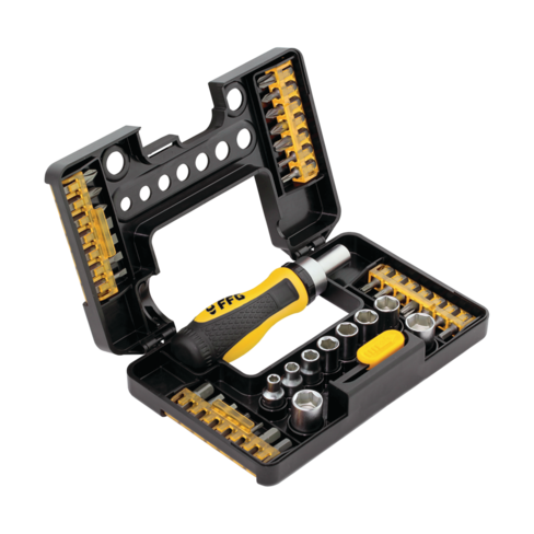 FF Group Ratchet Screwdriver Sets (12pc–44pc)