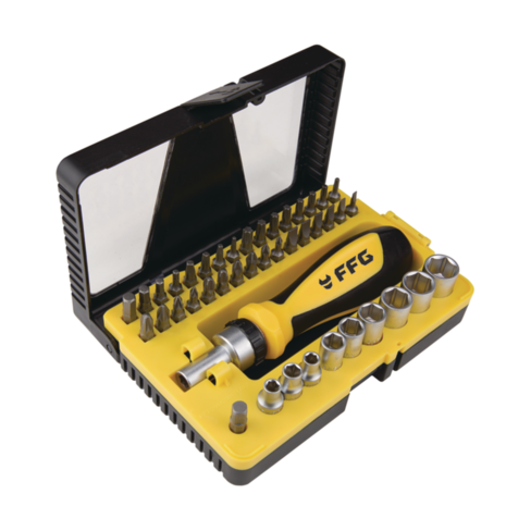 FF Group Ratchet Screwdriver Sets (12pc–44pc)