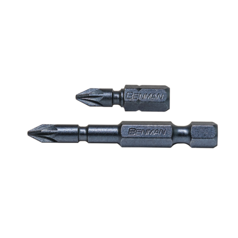 Benman Pozidriv Torsion Impact Screw Bits (PZ1–PZ3, 25mm / 50mm, 2pc)