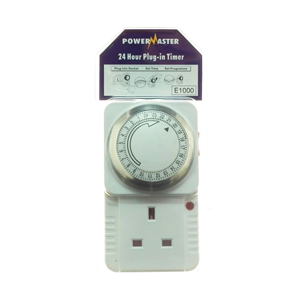 Powermaster 24 Hour Plug in Timer
