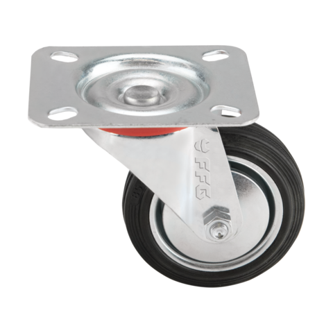 Industrial Black Castor Wheels (Swivel & Brake Options)