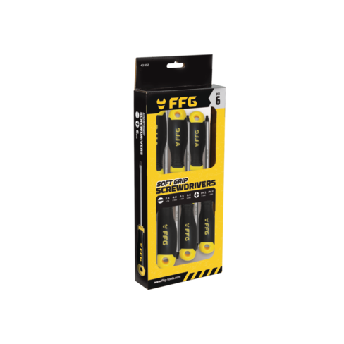 FF Group Screwdriver Set Slotted & PZ 6pc