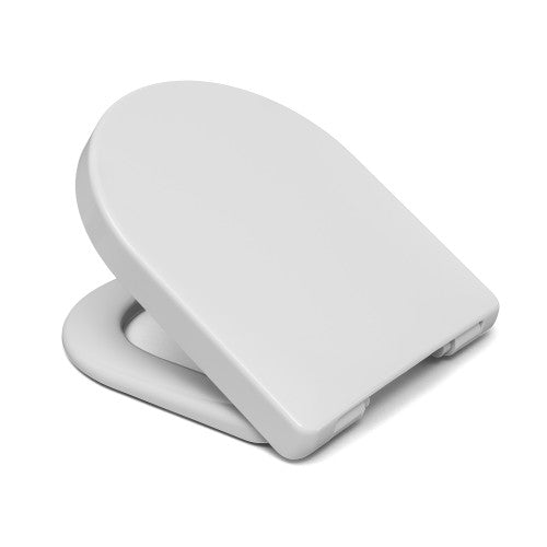 De Niro Soft Close D-Shaped Toilet Seat White (2.4kg)