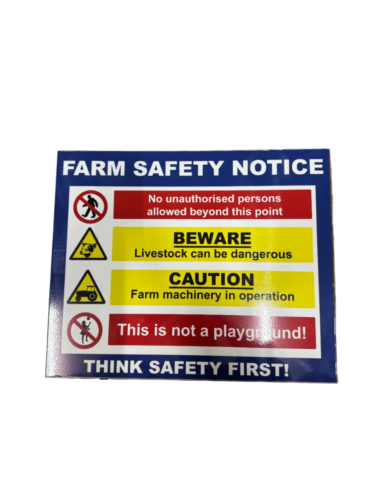 Farm Safety Notice Sign 300 x 400mm
