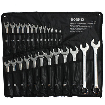 Normex Combination Spanner Set 25pce 6-32mm