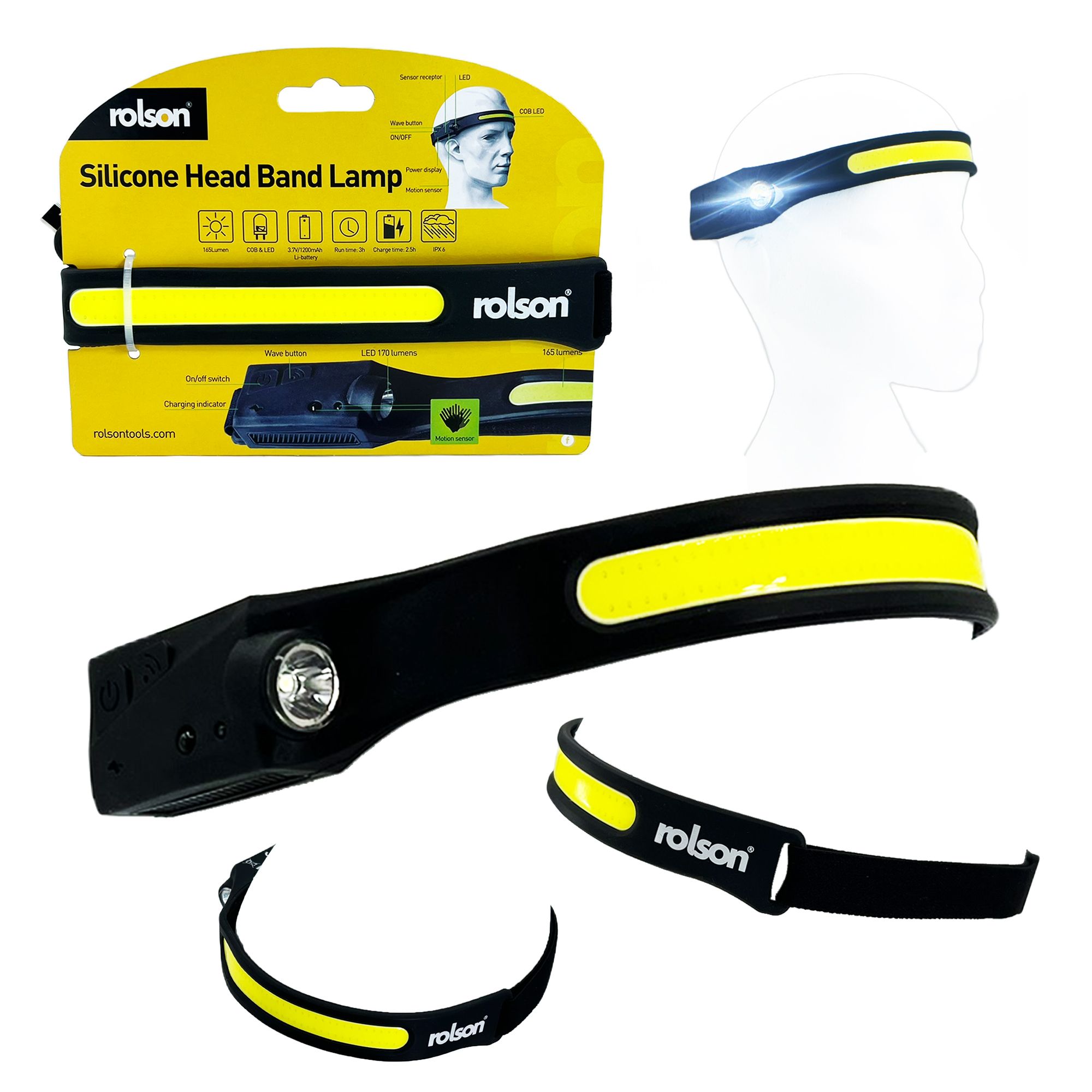 Rolsen Rechargeable Silicone Headlamp
