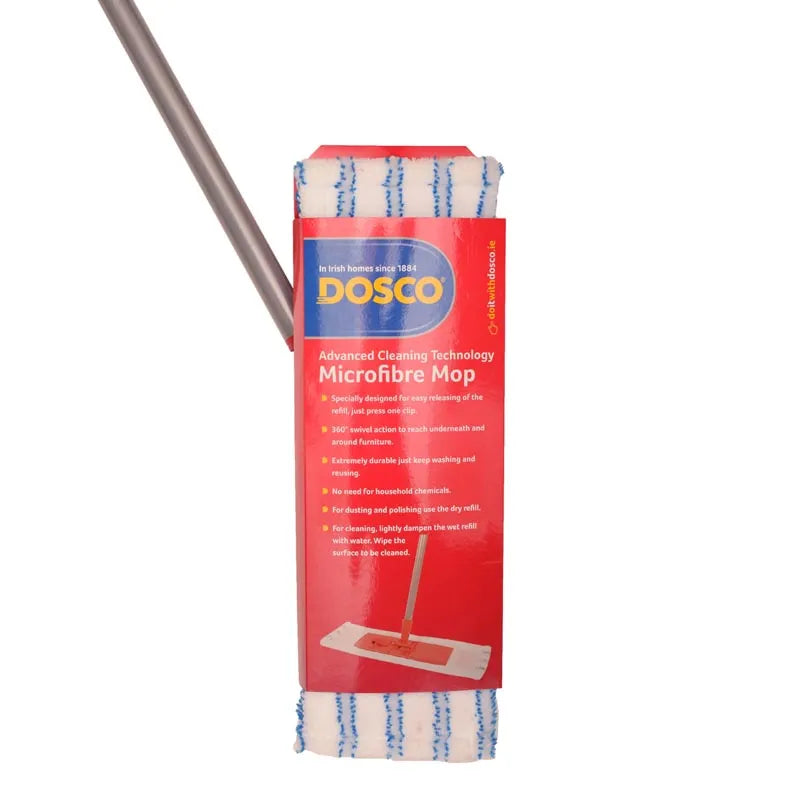 Dosco Flat Microfibre Mop (Complete & Refill)
