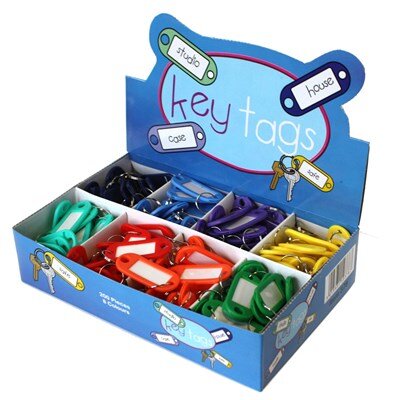 Light Key Tags Assorted Colours