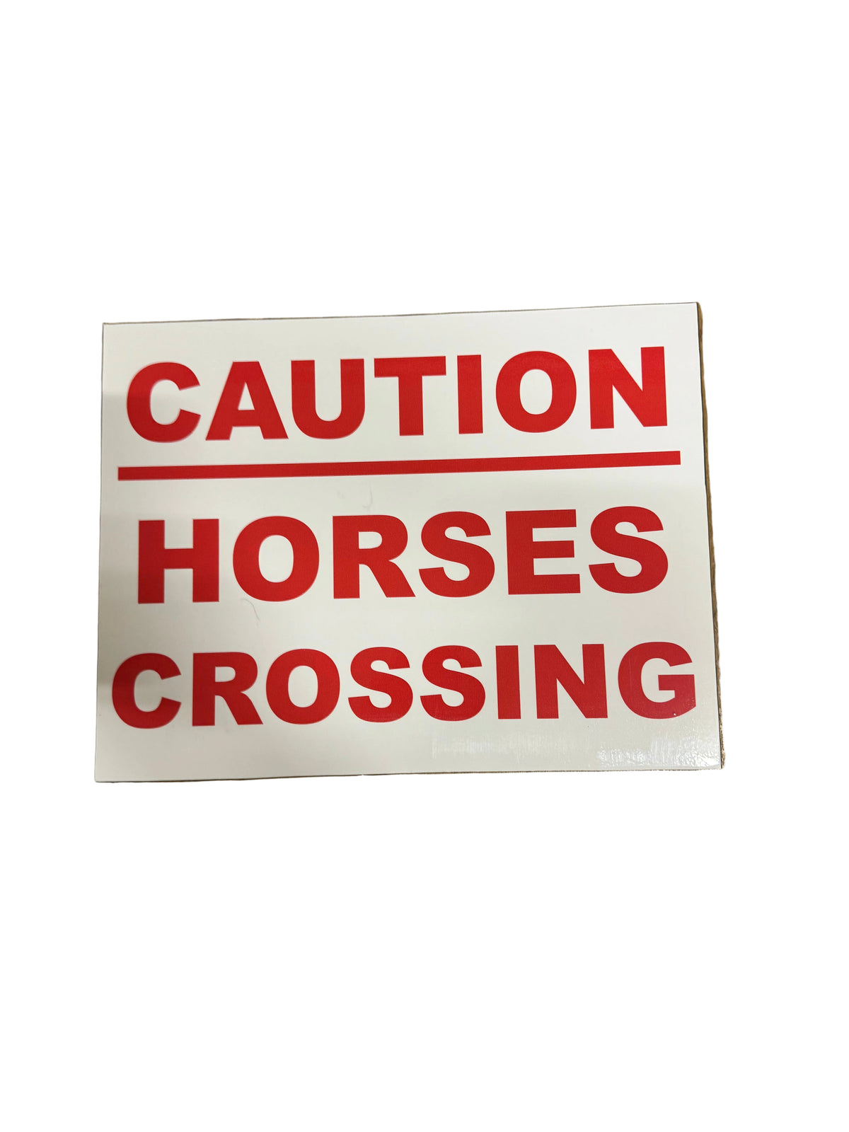 Caution Horses Crossing Sign 300 x 400mm