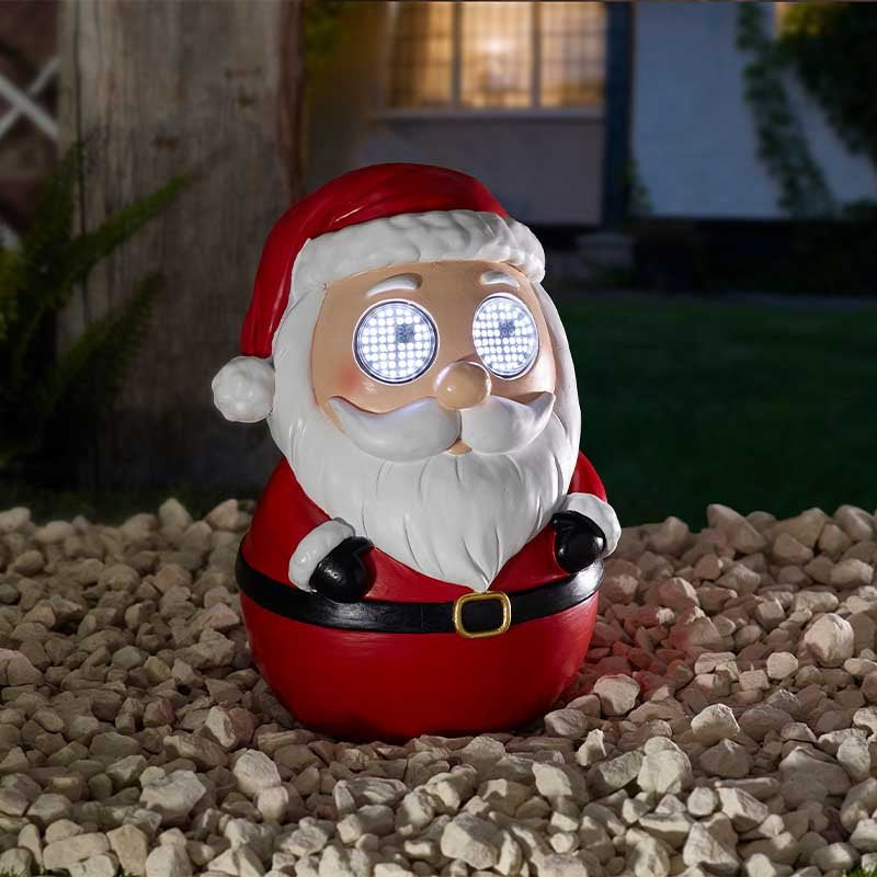 Blinkin' Santa Garden Christmas Decoration