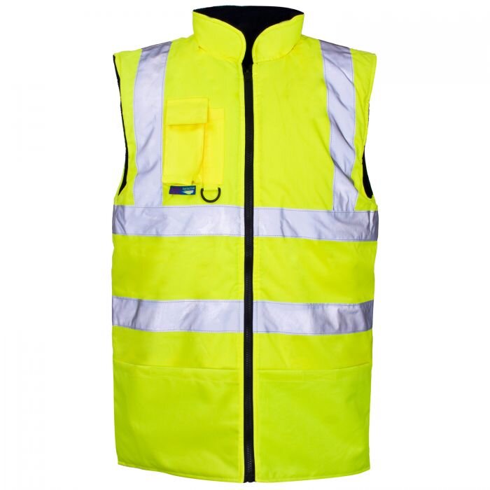 Supertouch Hi-Visibility Reversible Fleece Lined Bodywarmer