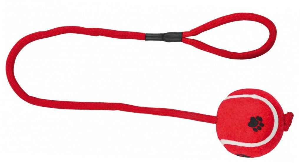 ZOON POOCH TENNIS BALL ON A ROPE