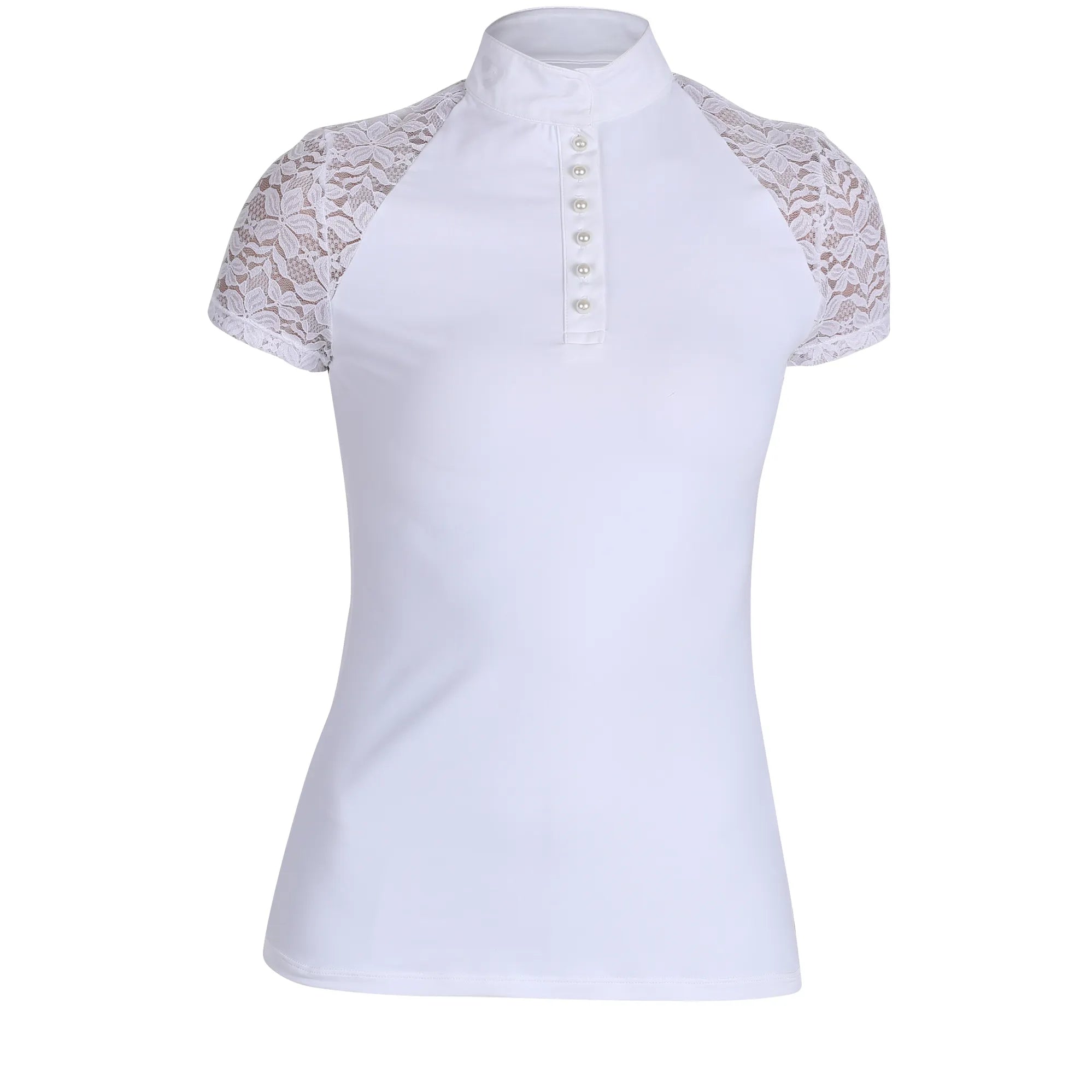 Shires Aubrion Moorgate Ladies Show Shirt - White