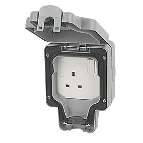 Sasta 1 Gang 13Amp Switched Outdoor Socket IP66