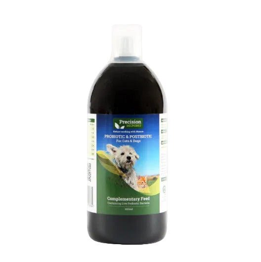 Precision Microbes Probiotic & Postbiotic for Cats & Dogs 1L