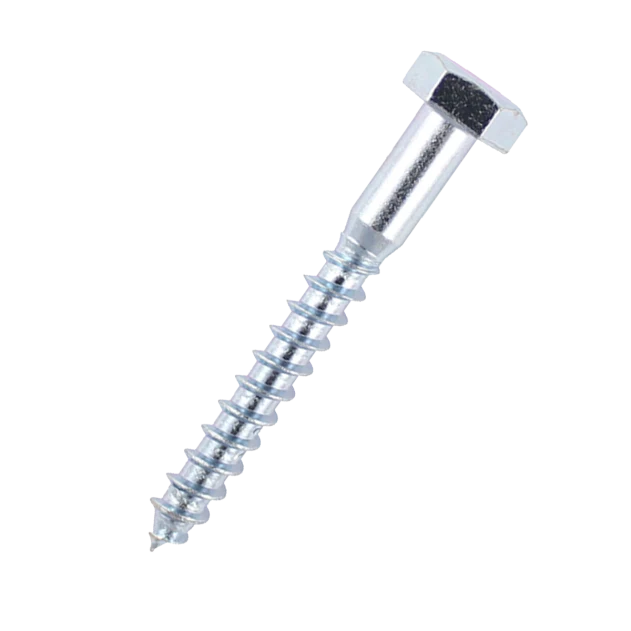 M6 Coach Screws Hex Head BZP