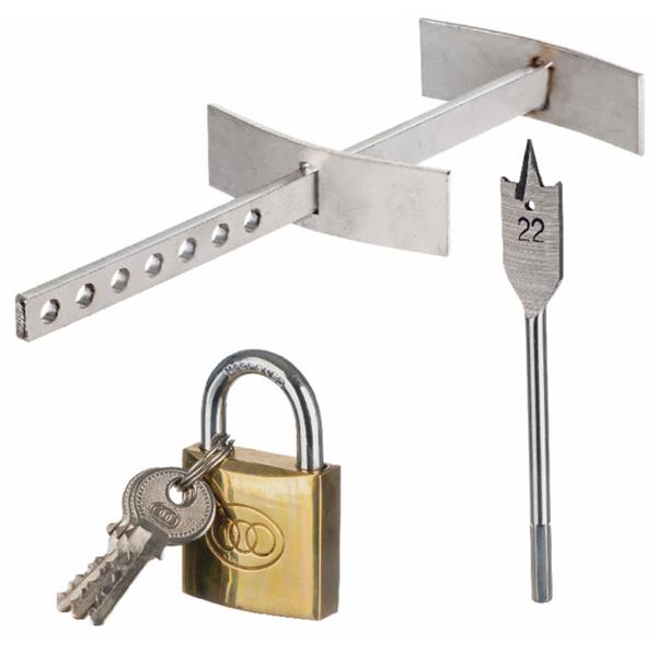 Easiplumb Oil Tank Security Lock with Lock and Drill bit