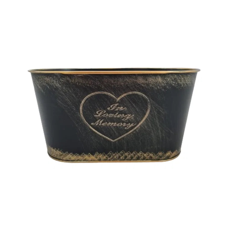 In Loving Memory Zinc Planters