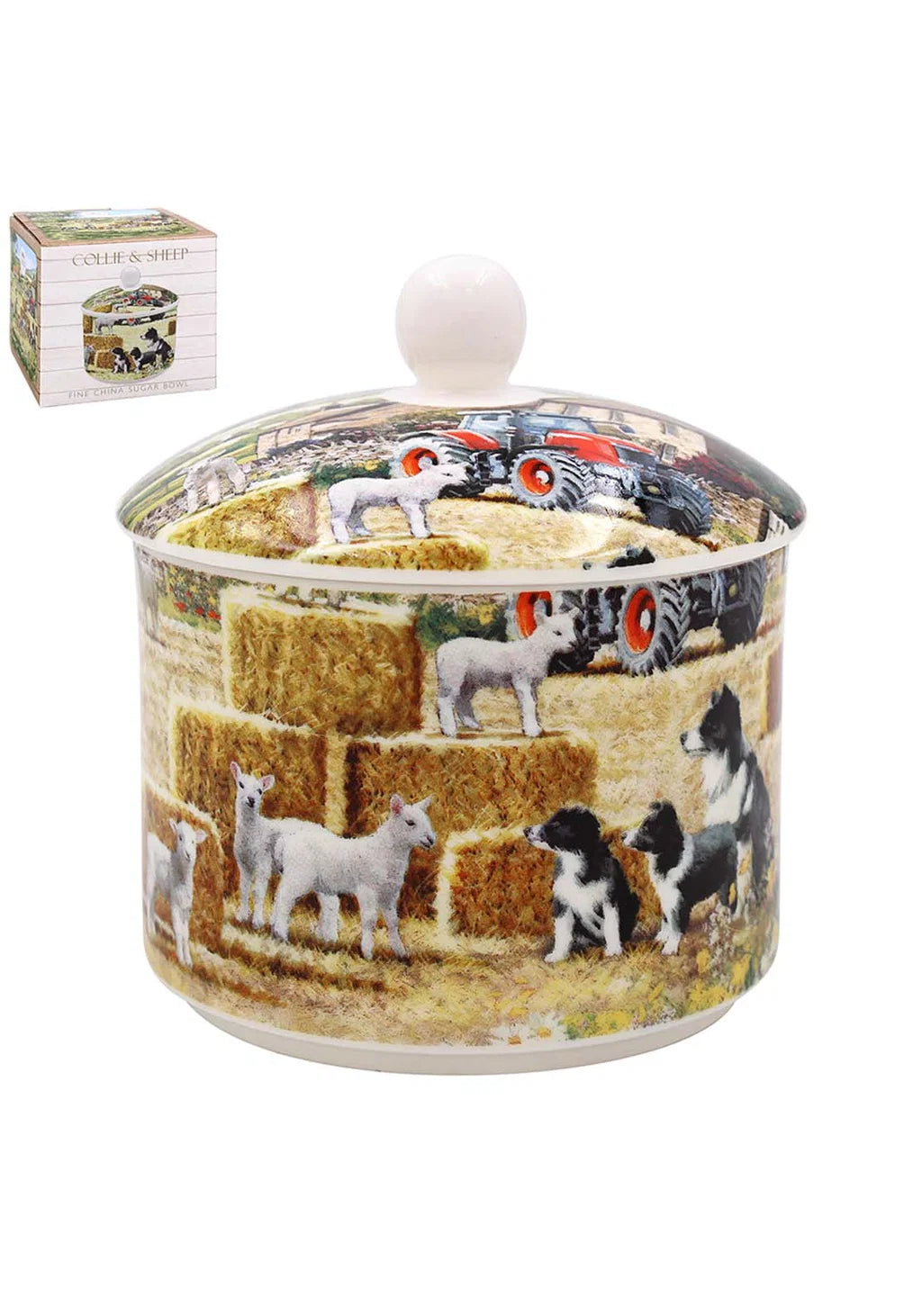 Collie & Sheep Sugar Bowl