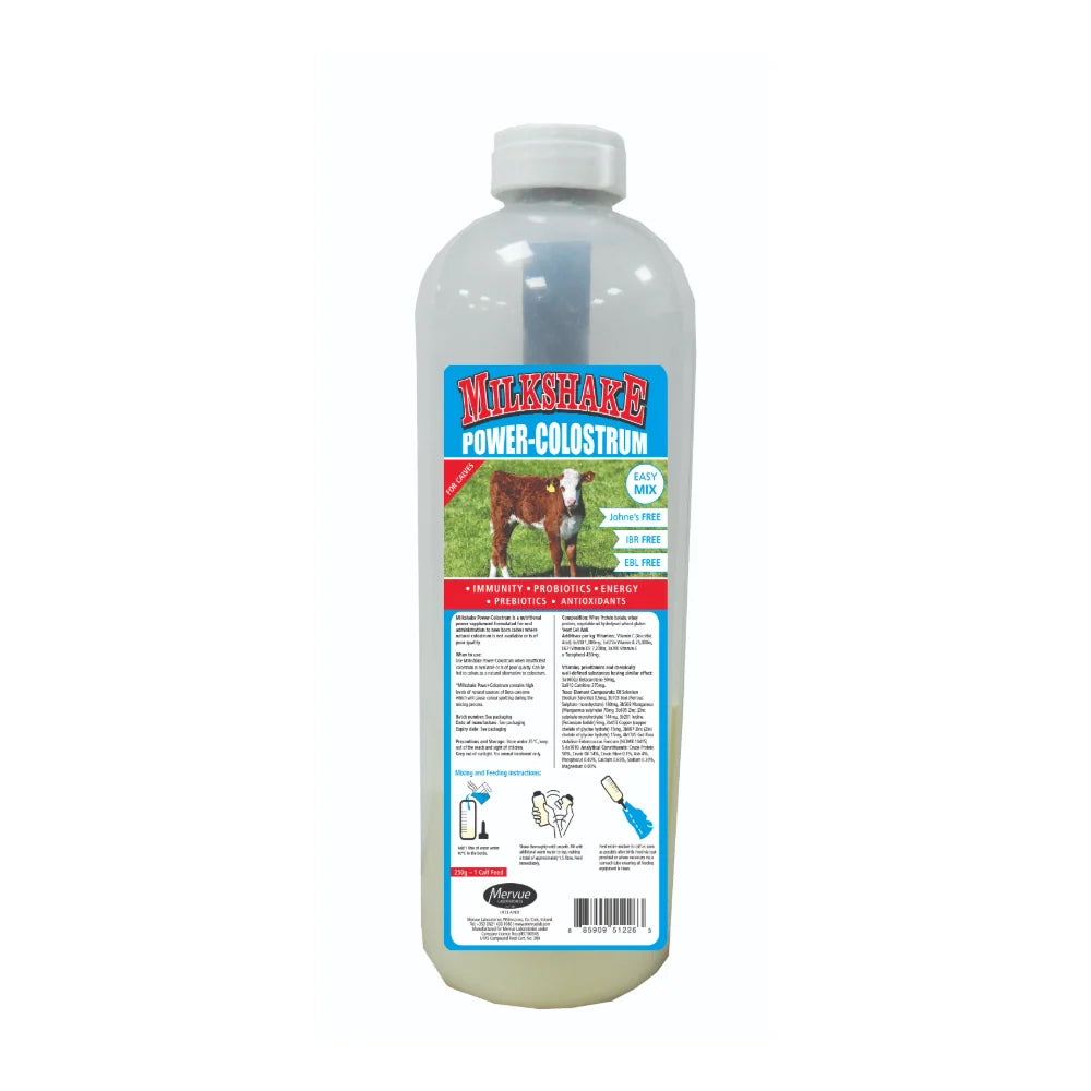 Milkshake Calf & Lamb Colostrum Powder 250g with 1.45L Bottle