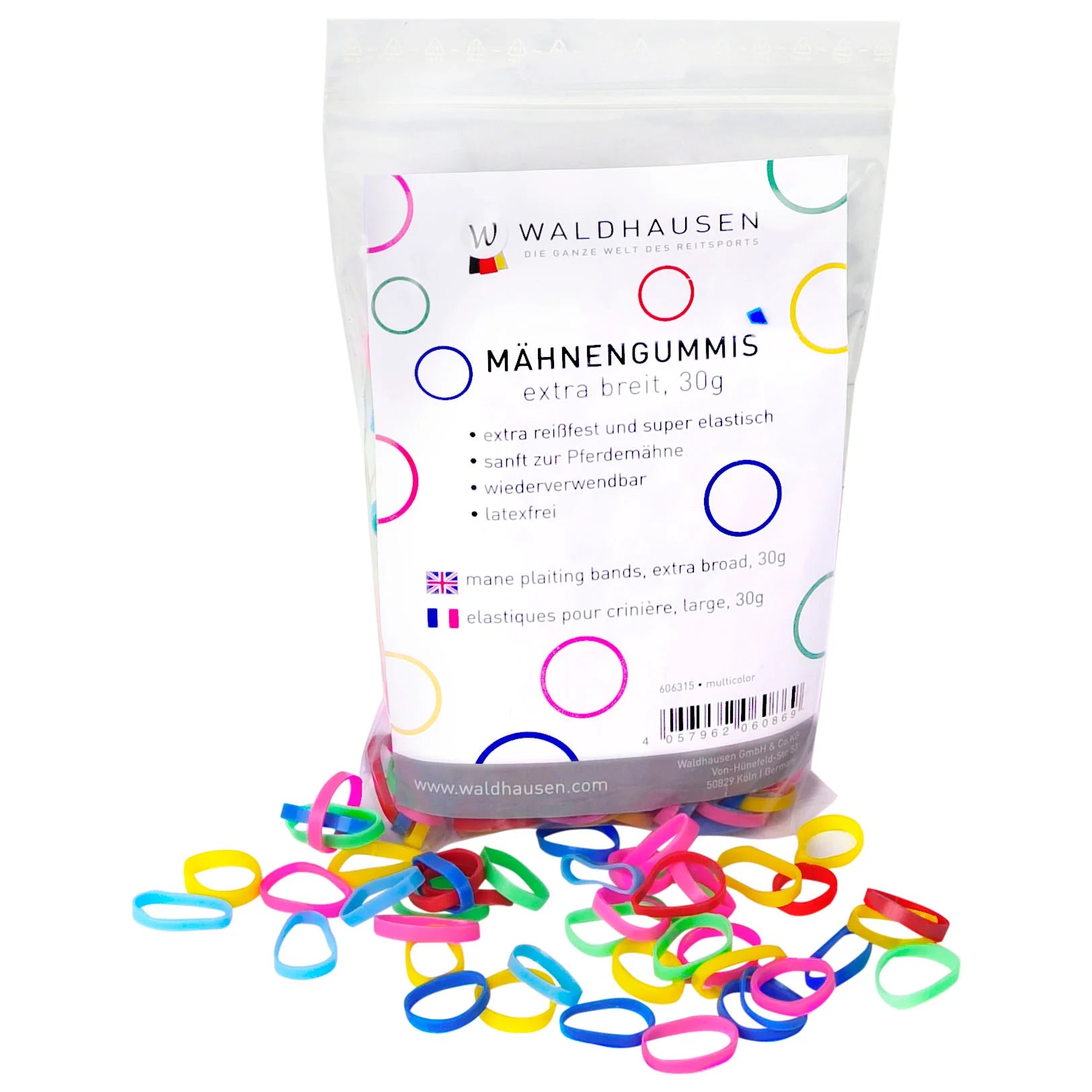 PLAITING BANDS MULTI COLOURED X WIDE