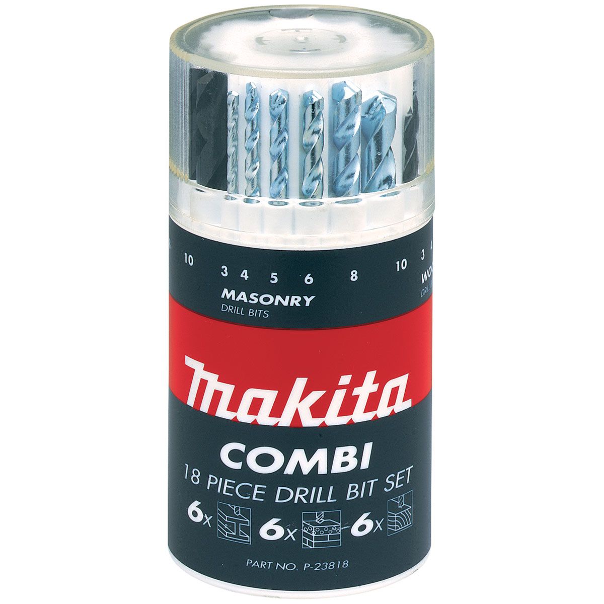 Makita Mixed Multi Material Twist Drill Bit Set 18 Piece