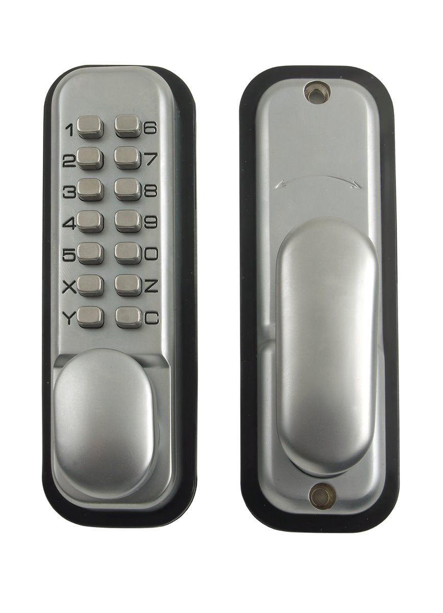 Yale Locks P-DL02-SC Push Button Door Lock Chrome Finish Hold Open Function