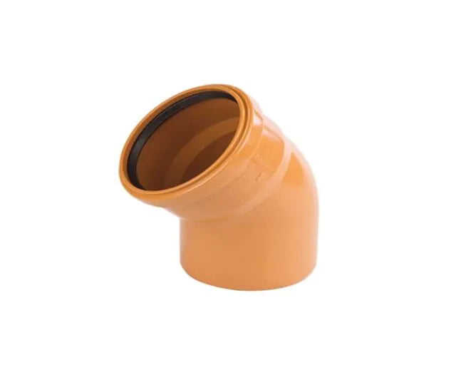 Wavin 110mm 45° Single Socket Sewer Bend