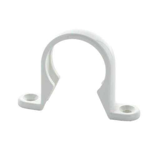 White Pipe Bracket Saddles