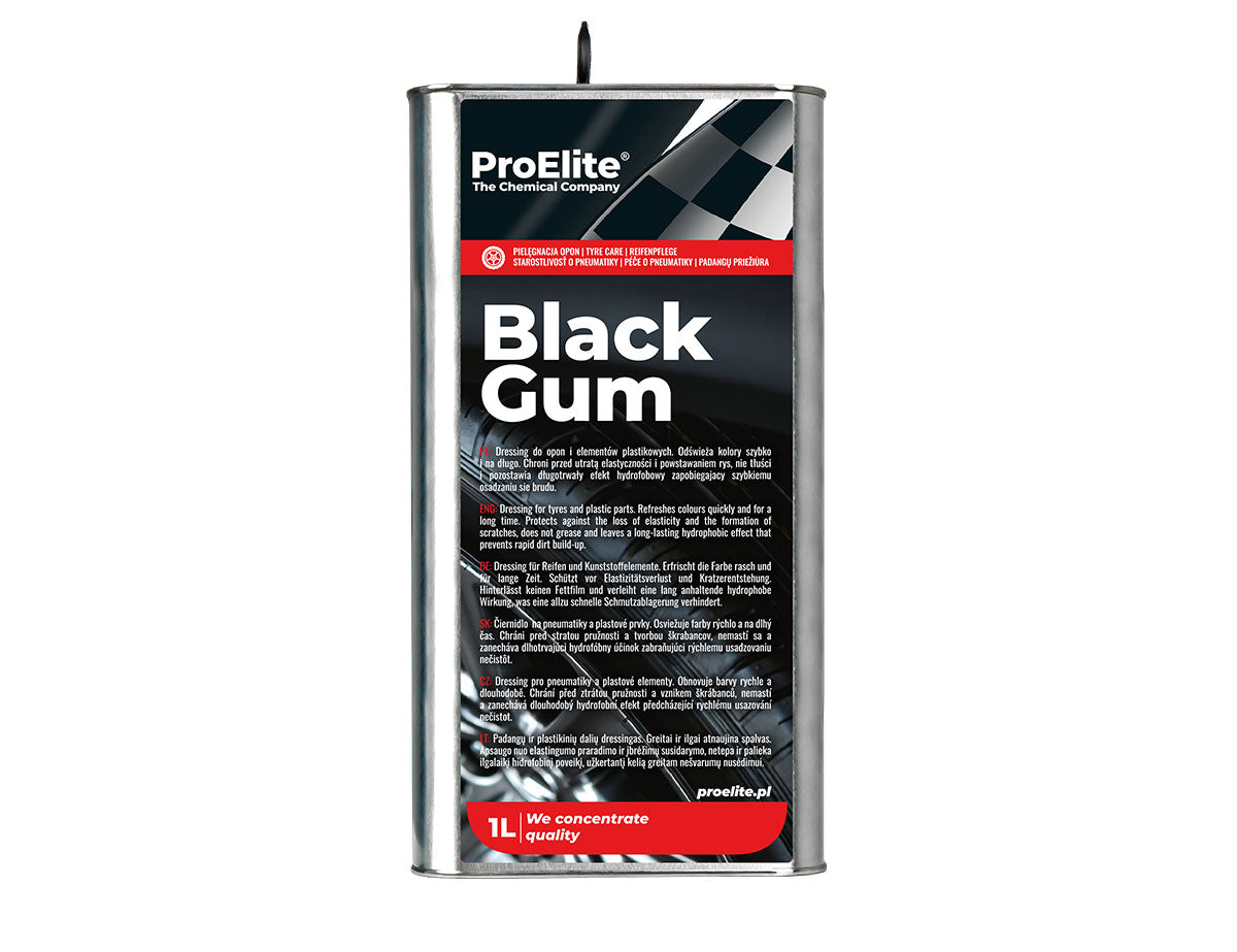 Pro Elite Black Gum Tyre & Trim Dressing 1L