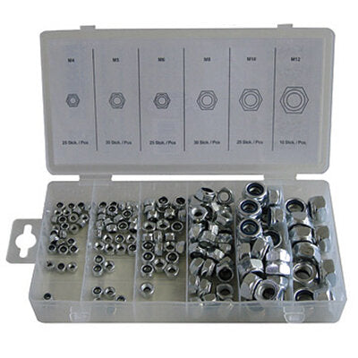 Normex 150pce Locknut Assortment Metric