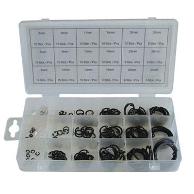 Normex 180pce Snap Ring/ Internal Circlip Assortment Metric