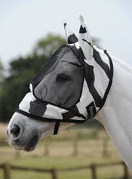 Bucas Buzz Off Fly Mask Deluxe Zebra