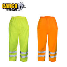 Cargo Hi-Vis Waterproof Over Trousers - Yellow