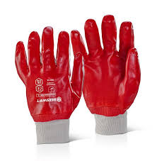SafeLine PVC Coated Gloves with Knitted Wrist