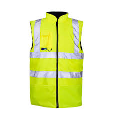 Hi Viz Yellow Fleeced Lined Bodywarmer