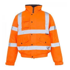 Hi Vis Bomber Jacket Orange
